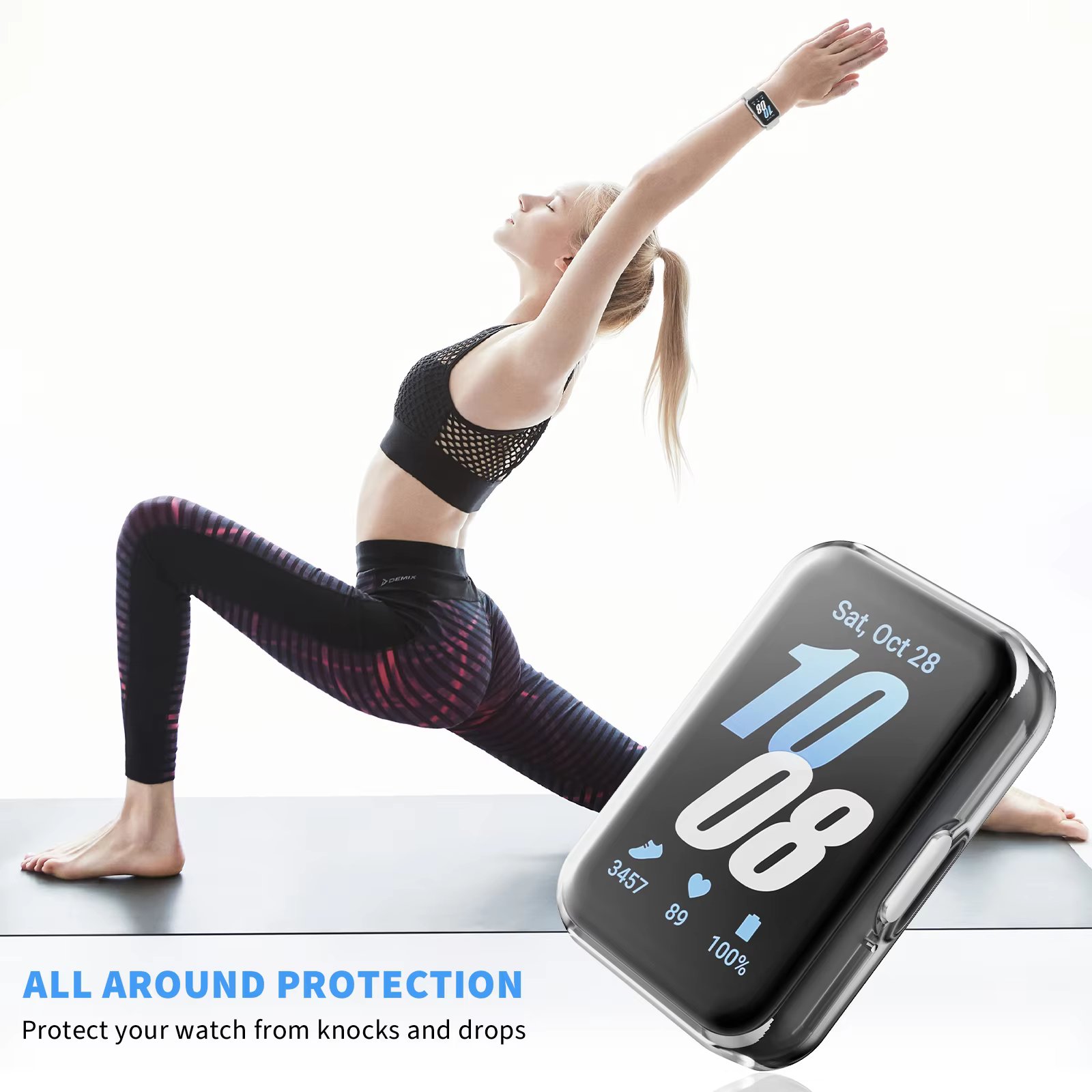 Étui de protection d'écran pour montre Samsung Galaxy Fit 3