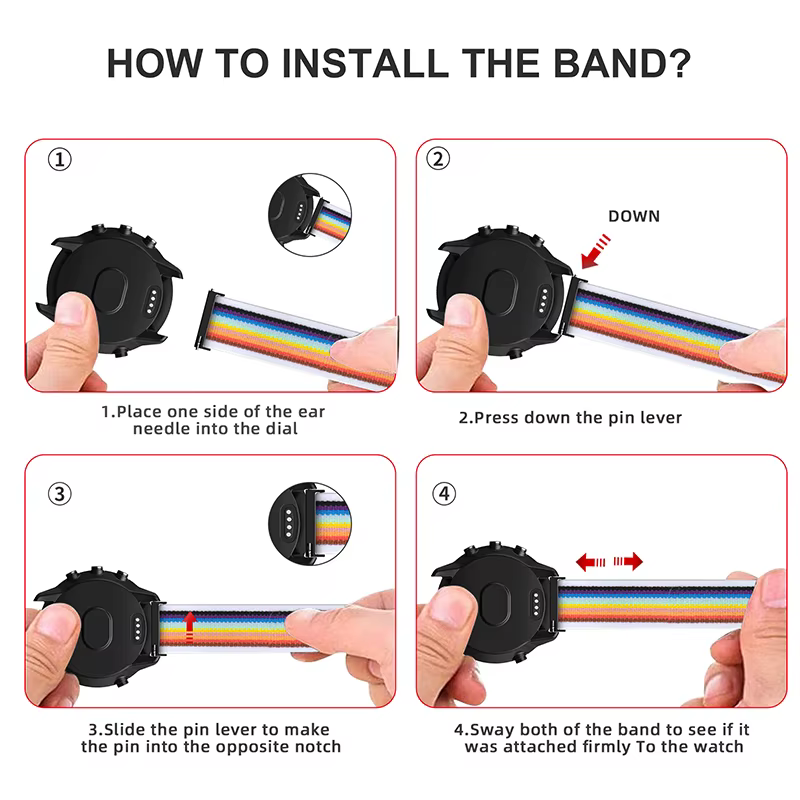 Bracelet en Nylon à boucle de voyage de 24mm pour Suunto 9 7 Baro/Suunto D5 Spartan Sport poignet HR/Baro montre intelligente bande remplaçable ceintures Correa