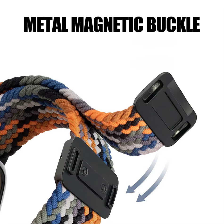 Bracelet de montre en nylon tressé pour WHOOP 5.0