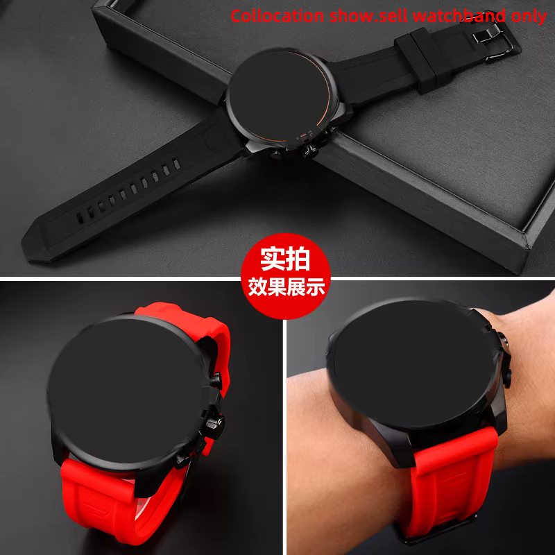Bracelet de montre en caoutchouc de Silicone de haute qualité