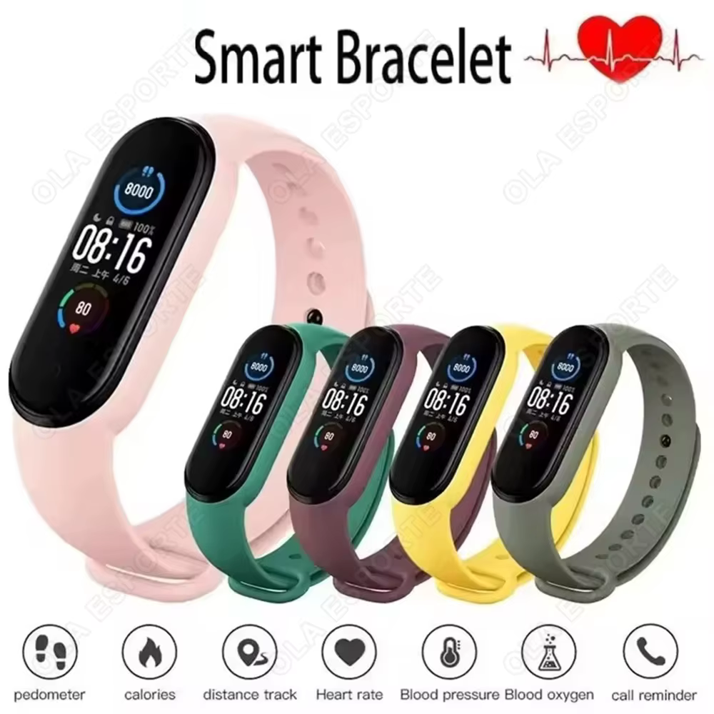 Montre connectée M7, moniteur de fréquence cardiaque et de pression artérielle