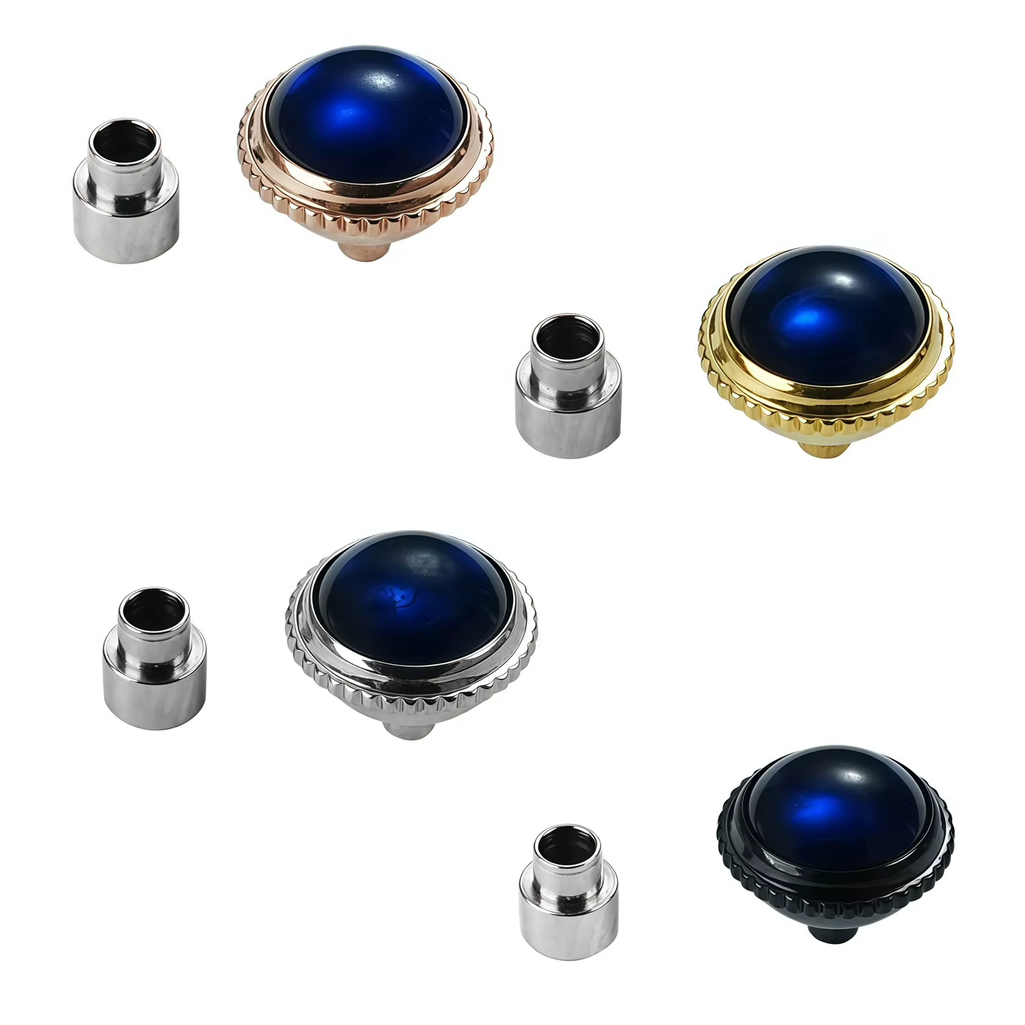 Couronne de montre rotative pour ballon bleu Cartier