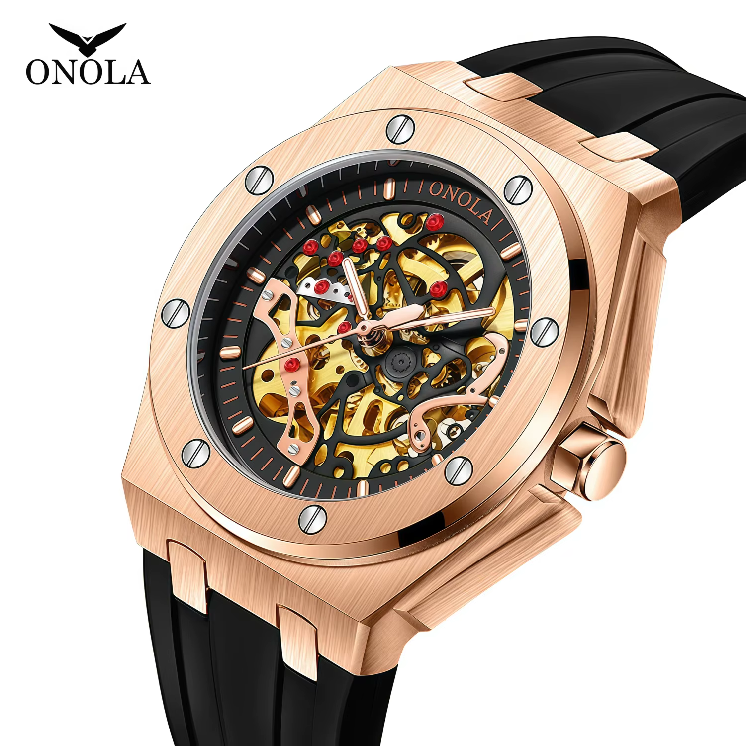 ONOLA montre haut de gamme sport de luxe hommes montre-bracelet étanche automatique montres mécaniques Relogio Masculino