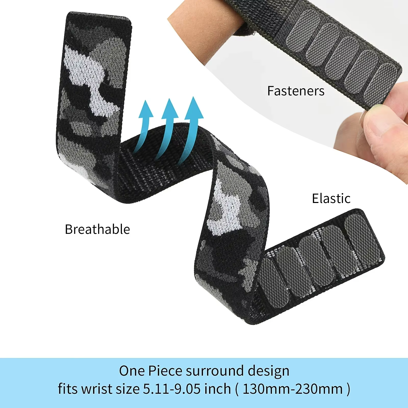 Bracelet à boucle en nylon pour montre Garmin