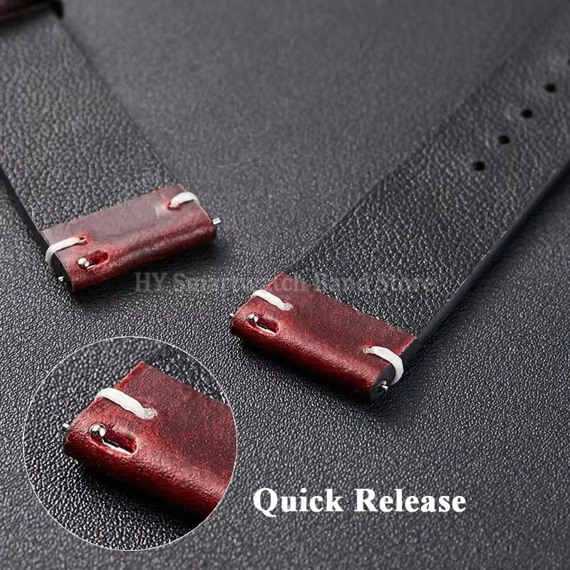 Bracelet de montre en cuir pour hommes