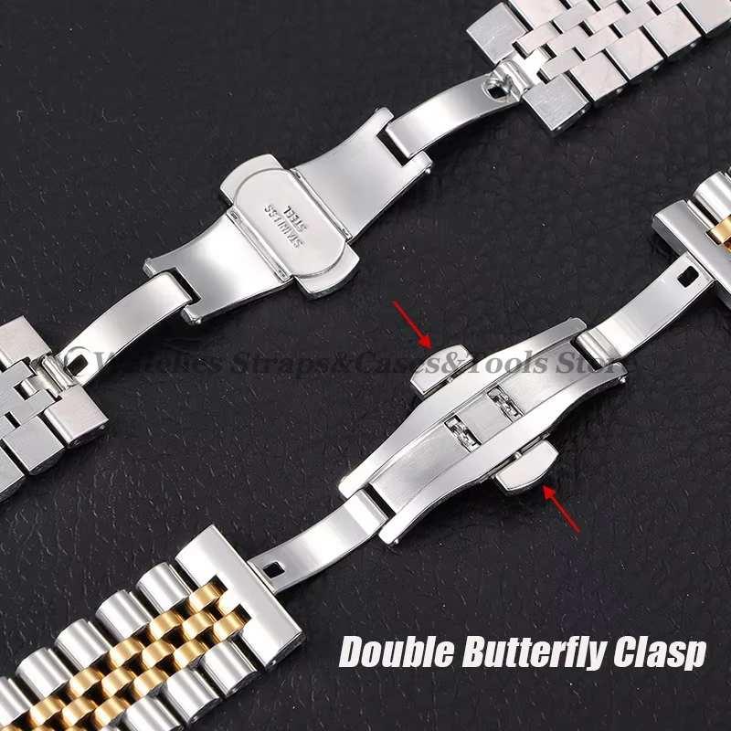 Bracelet de montre en acier inoxydable massif