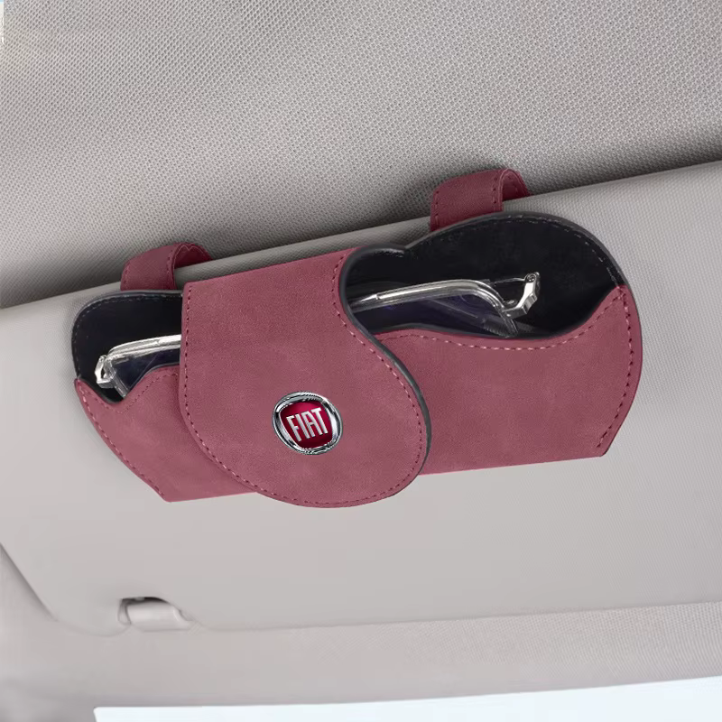 Boîte de rangement de lunettes pare-soleil de voiture, étui de lunettes de soleil pour Fiat Ducato 500 500L Panda Grande Punto Lancia Musa, accessoires