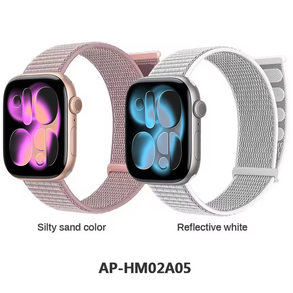 Bracelet en nylon sport pour Apple Watch Ultra 3 2 1 49mm 11 10 42mm 46mm 9 8 7 45mm 41mm