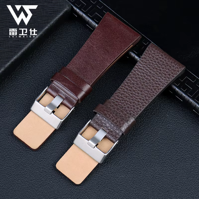Bracelet de montre en cuir véritable pour ceinture de montre Diesel