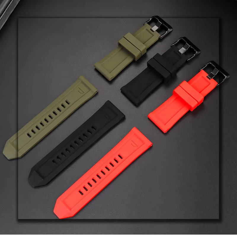 Bracelet de montre en caoutchouc de Silicone de haute qualité