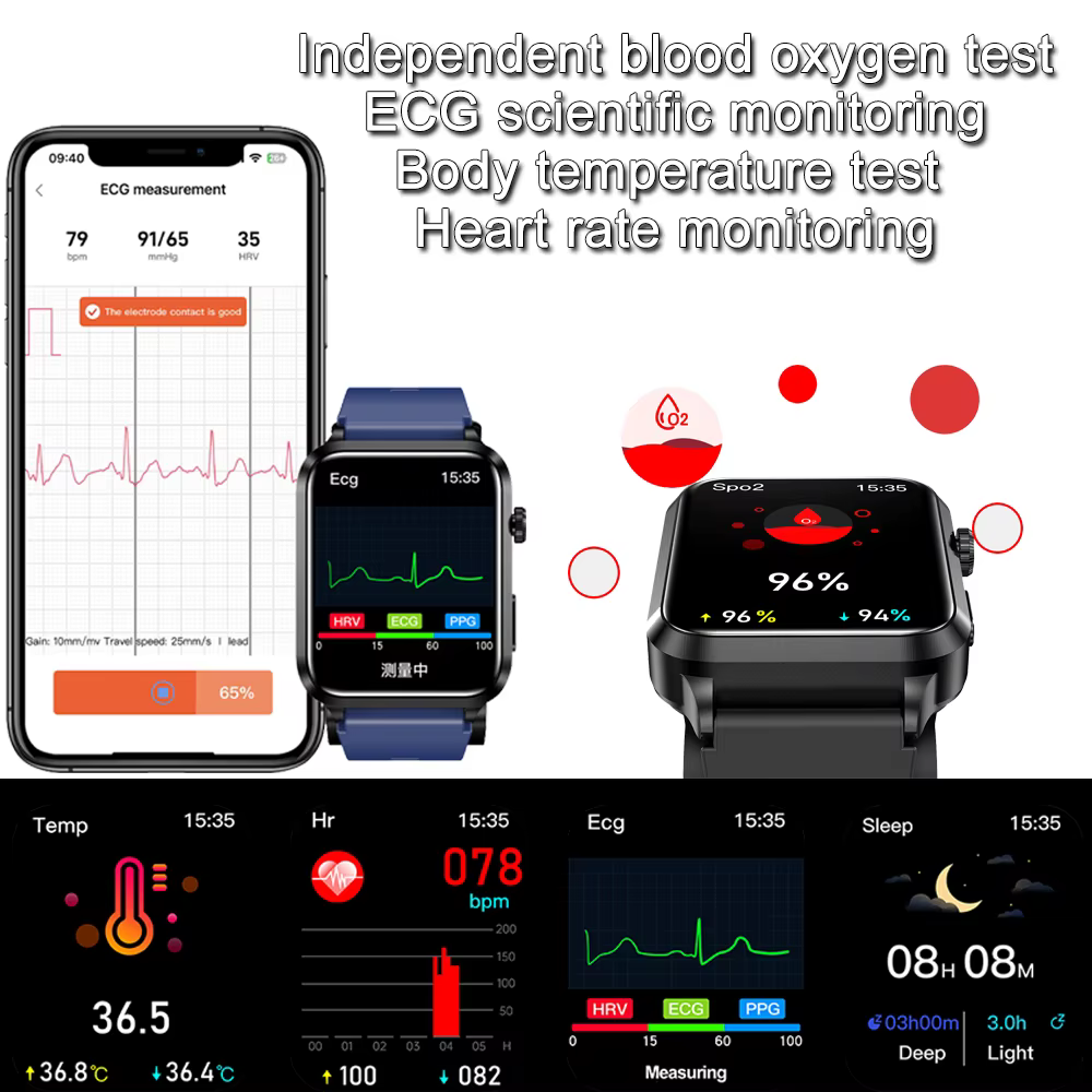 Nouvelle montre connectée intelligente 2026 avec airbag