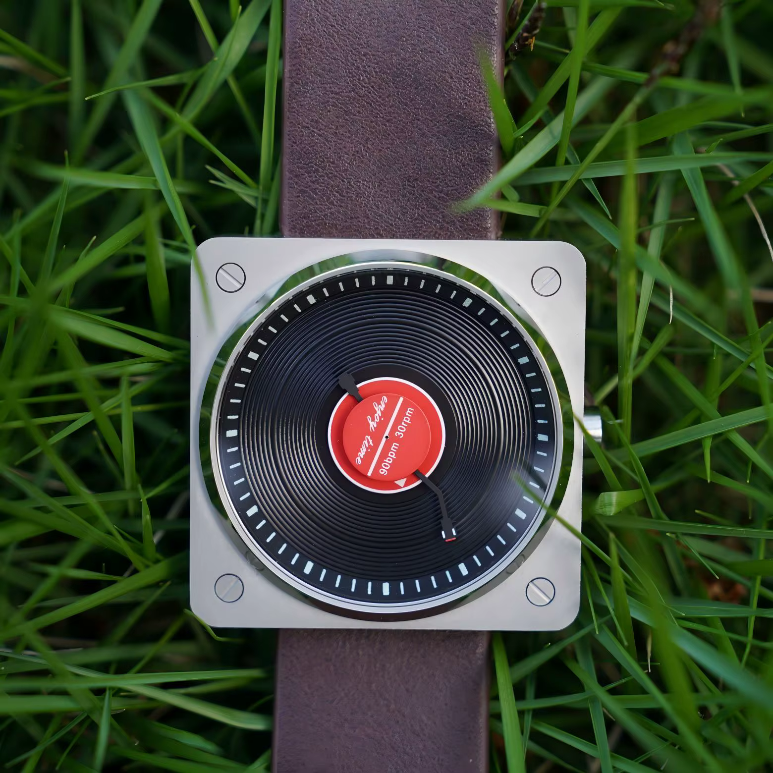 Montres à quartz en vinyle SKU pour homme