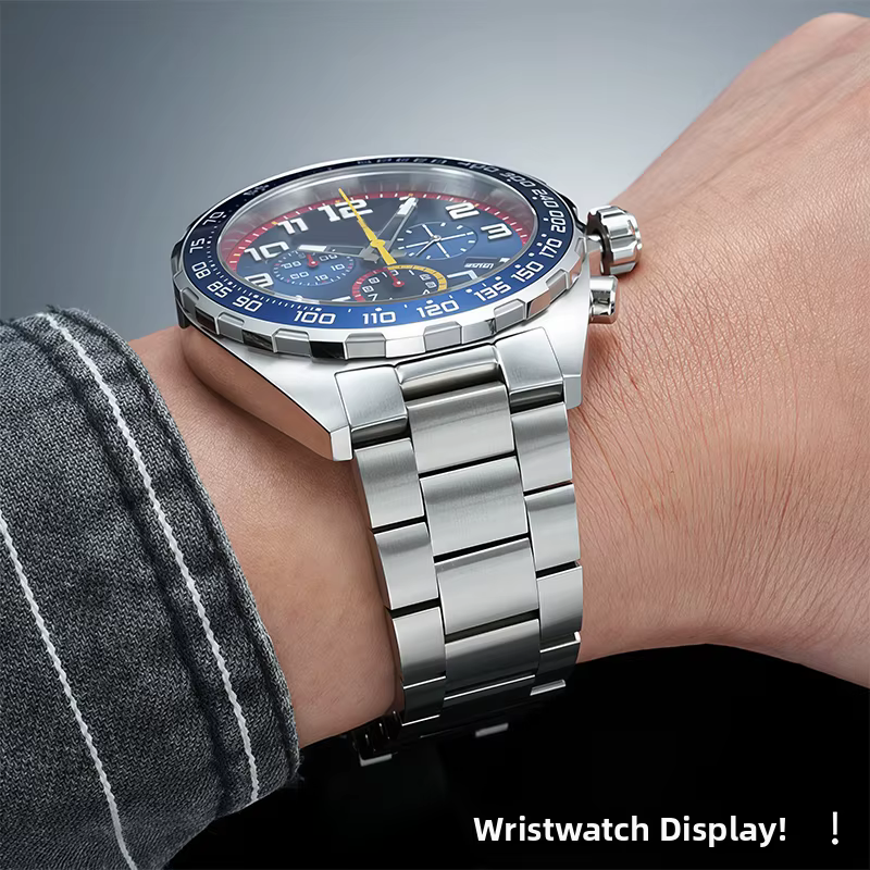 Bracelet de montre en métal pour hommes