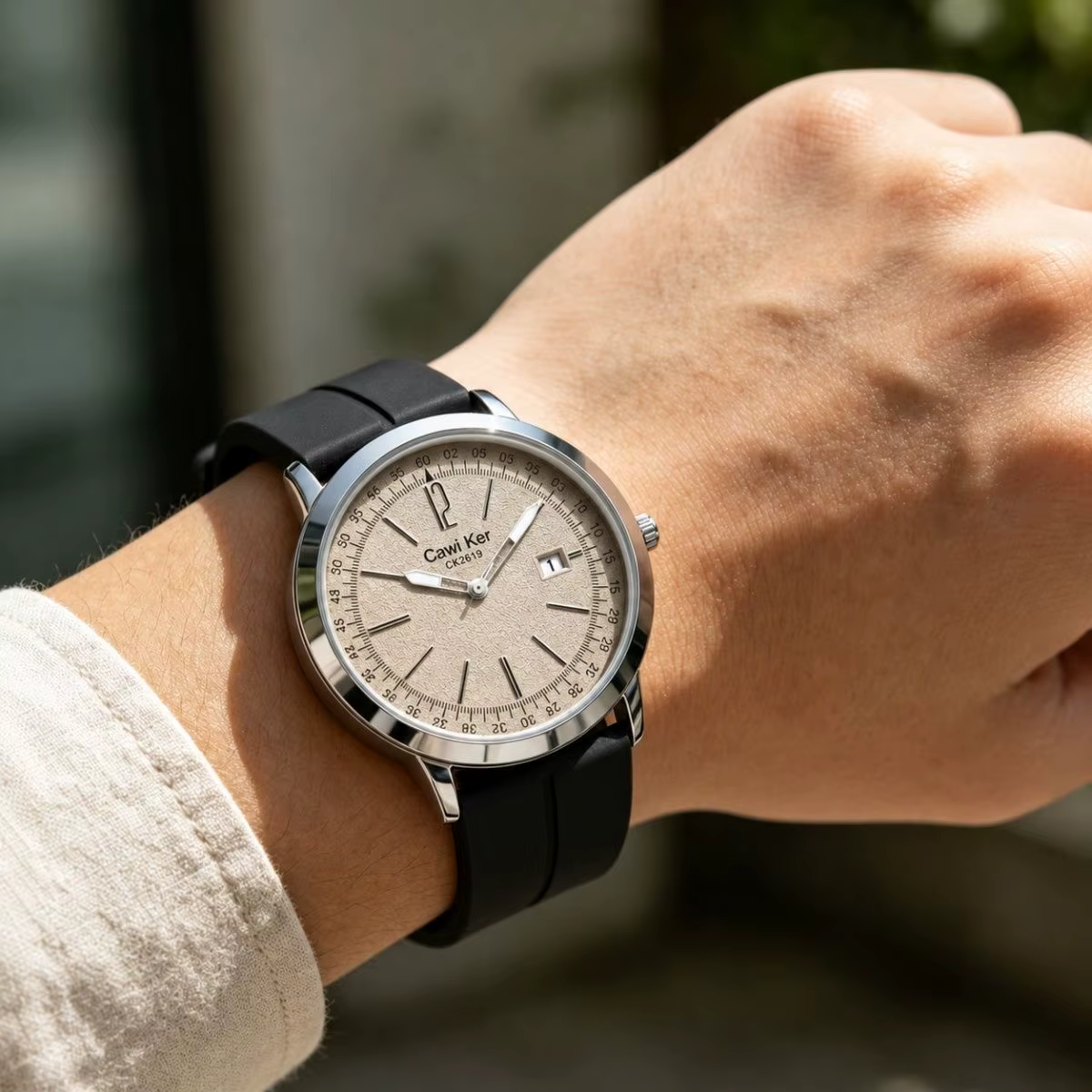 CAWIKER montre à quartz originale à mouvement suisse