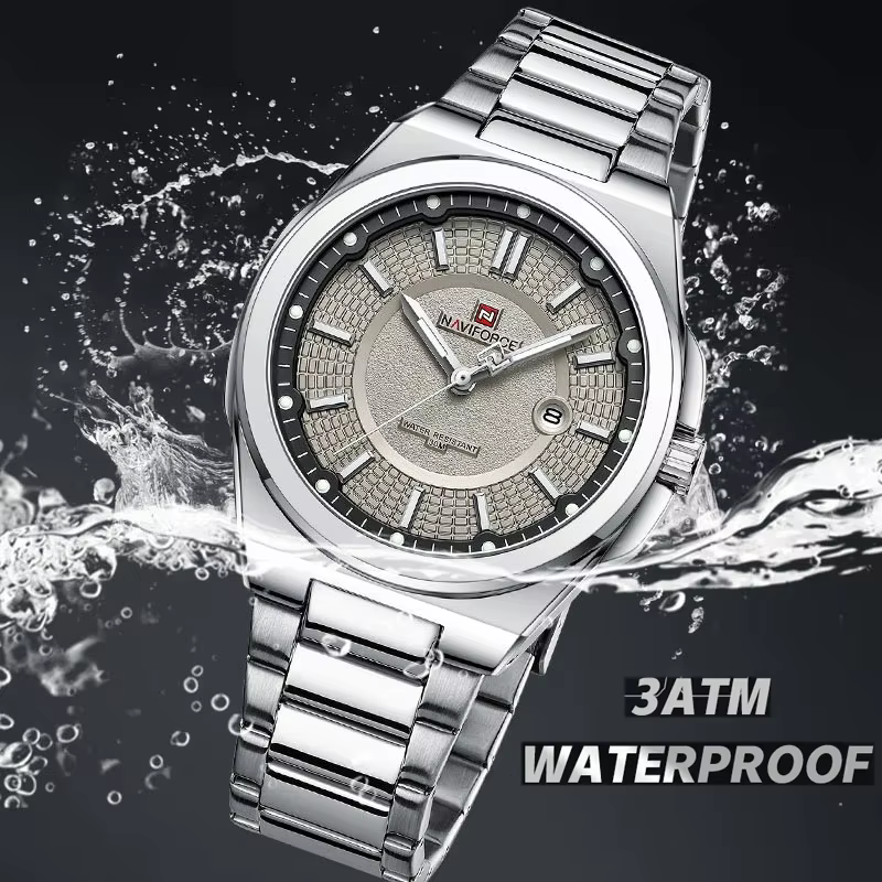 NAVIFORCE 2023 nouvelles montres marque originale pour hommes Sport décontracté homme montre-bracelet en acier inoxydable étanche Quartz horloge classique