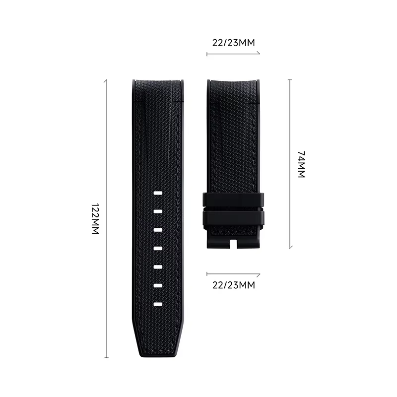 Bracelet de montre en caoutchouc souple