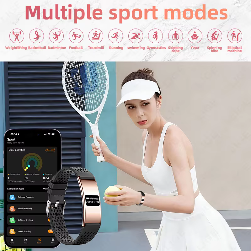 Bracelet intelligent ultra-fin pour femmes et hommes