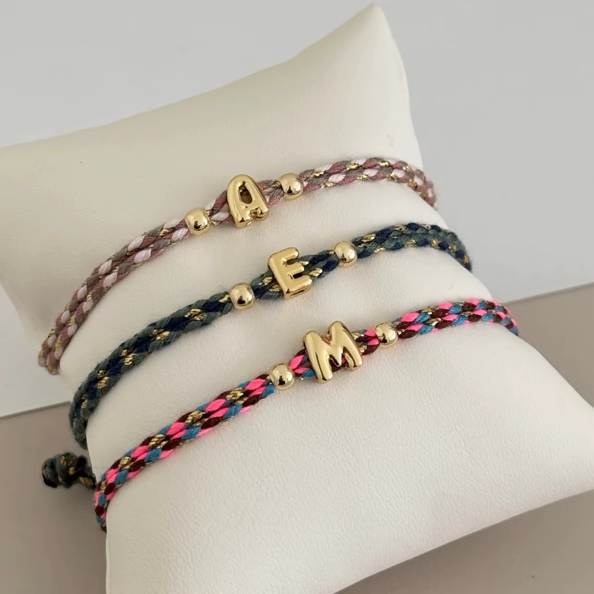 Bracelet initial Vlen Alphabet pour femme