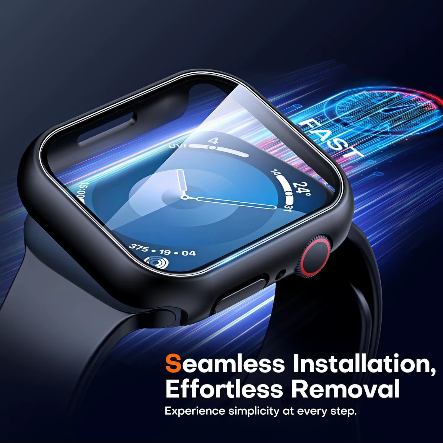 Verre trempé + étui pour Apple Watch 46mm 44mm 45mm 41mm 40mm 42mm