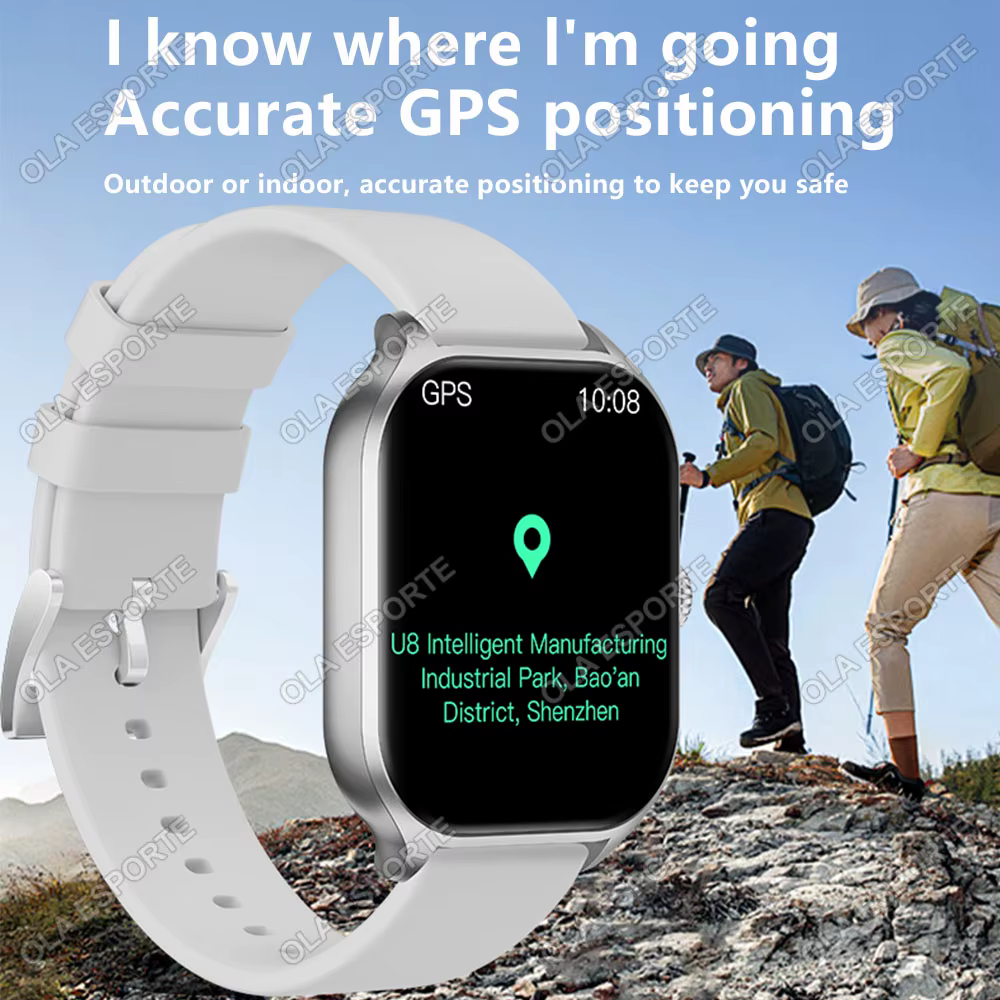 Montre intelligente pour Android IOS montres 2.01 pouces HD affichage Bluetooth appel Message alerte musique sport Mode Smartwatch hommes femmes cadeau