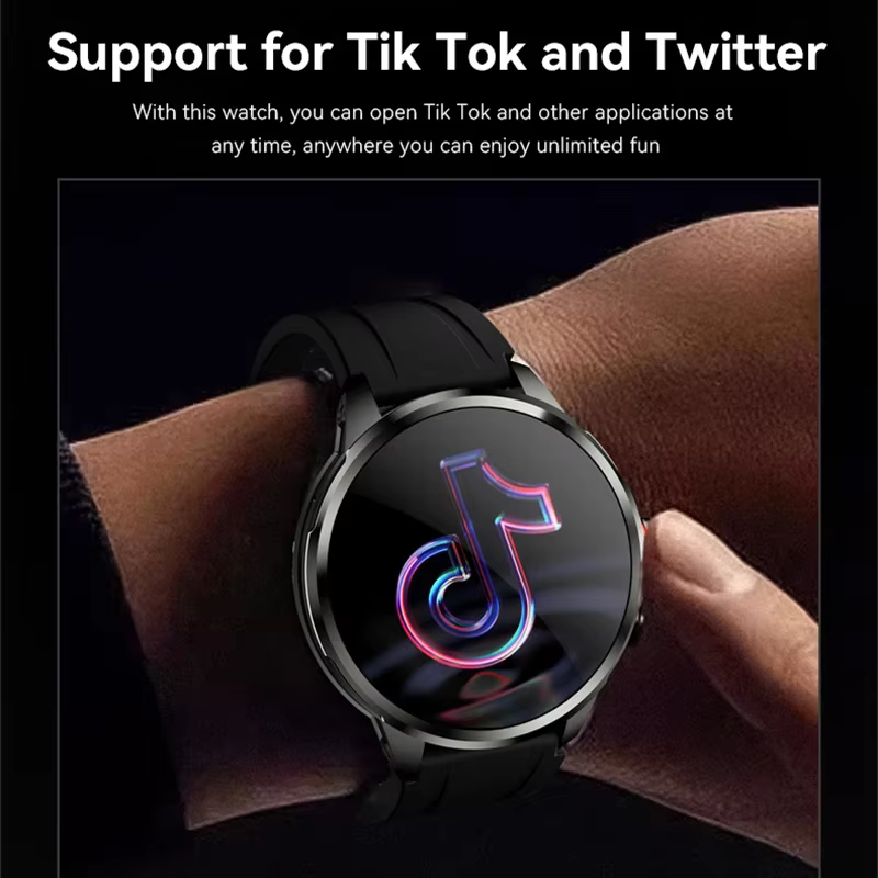 5G carte SIM Smartwatch Android 9.0 Google Play 1.95 pouces Amoled 720*720 GPS WIFI 2100mAH grande mémoire montre