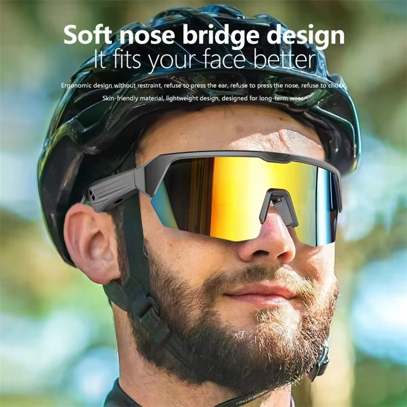 Cyclisme course Bluetooth lunettes intelligentes technologie appel Audio casque à distance