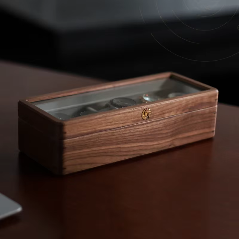 Boîtes de rangement de montres en bois massif