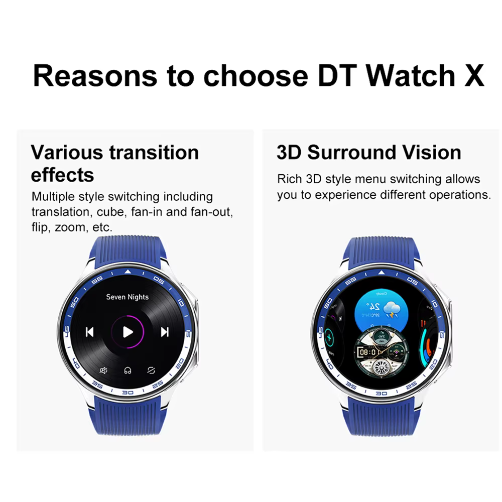 OPPO montre X Smartwatch hommes AMOLED HD écran 32GB grande mémoire MP3 + MP4 lecture Mode USB