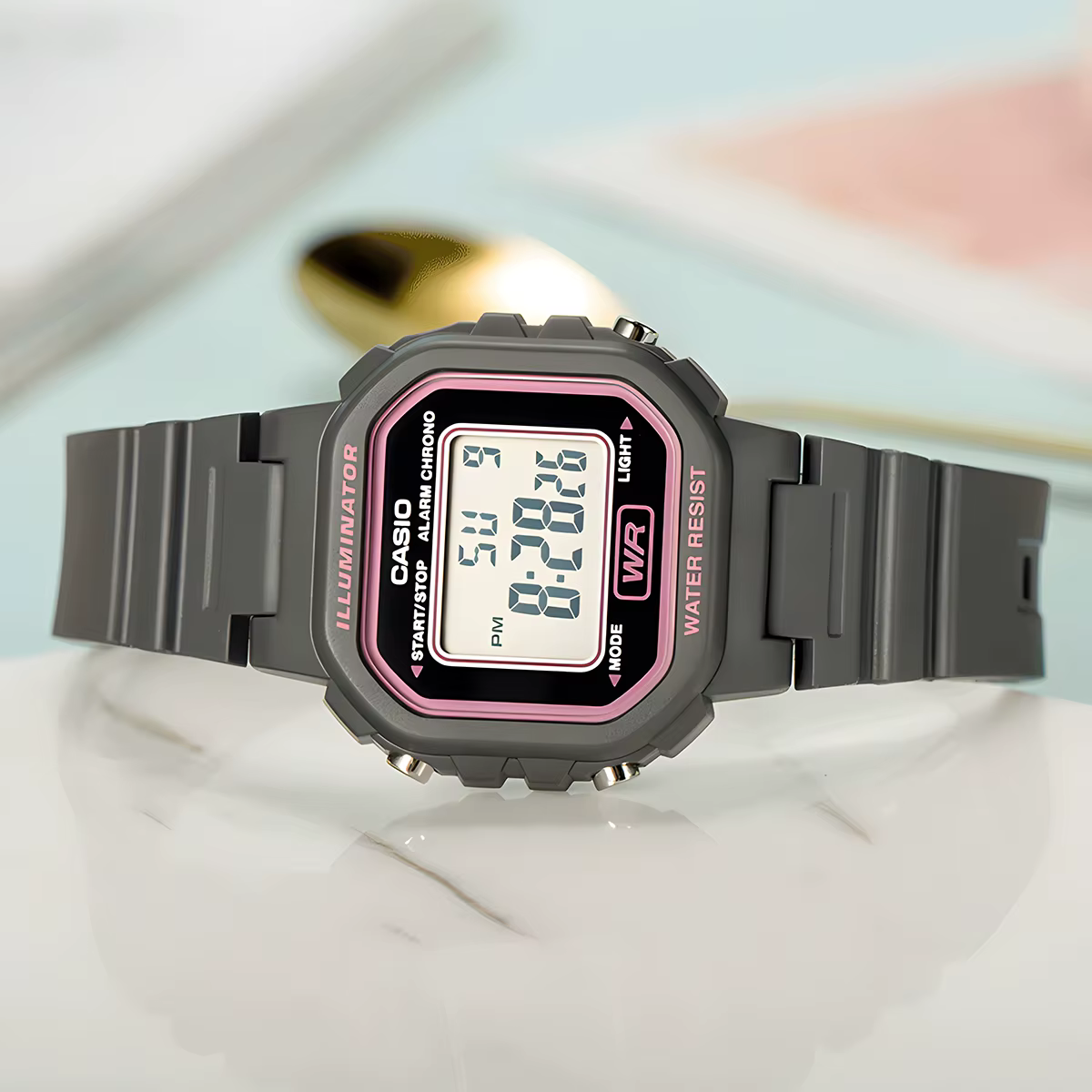 Montre Casio pour femme LED polyvalente tendance multifonctionnelle électronique relogio LA-20WH-8A