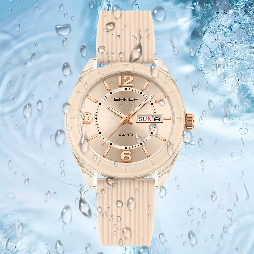SANDA montre à Quartz pour femmes étanche Auto Date semaine élégant luxe dames montre-bracelet