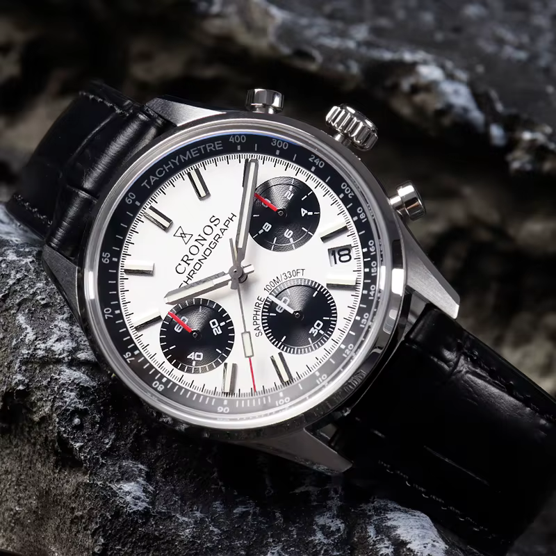 Cronos – montre chronographe à Quartz pour hommes
