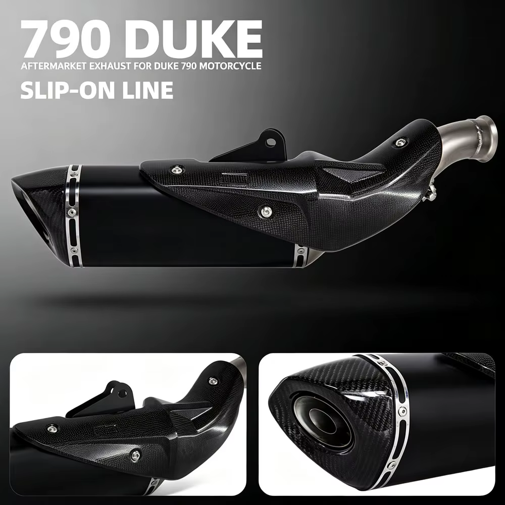 Silencieux d'échappement Duke790 pour moto Duke890 790/890 Duke R/GP 2018-2025, tube de sortie d'échappement à enfiler avec DB Killer