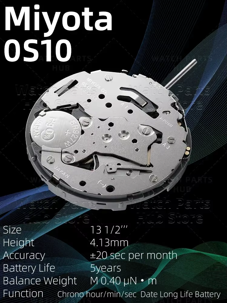 Nouveau véritable mouvement de montre Miyota 0S10 OS10 mouvement à Quartz d'origine mouvement automatique pièces de montre