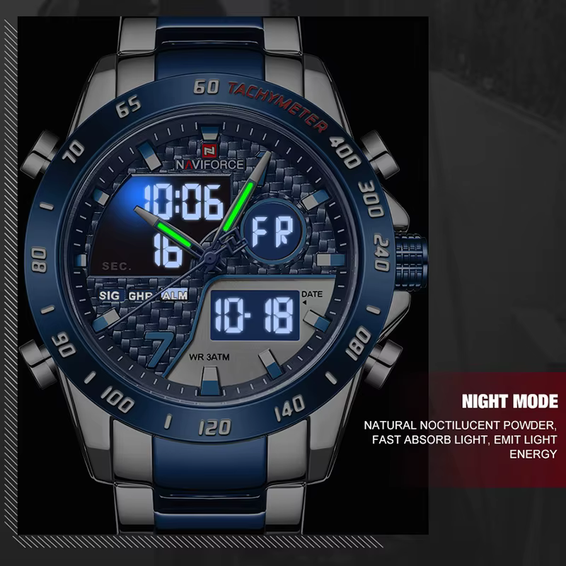 NAVIFORCE – montre-bracelet de marque de luxe pour hommes