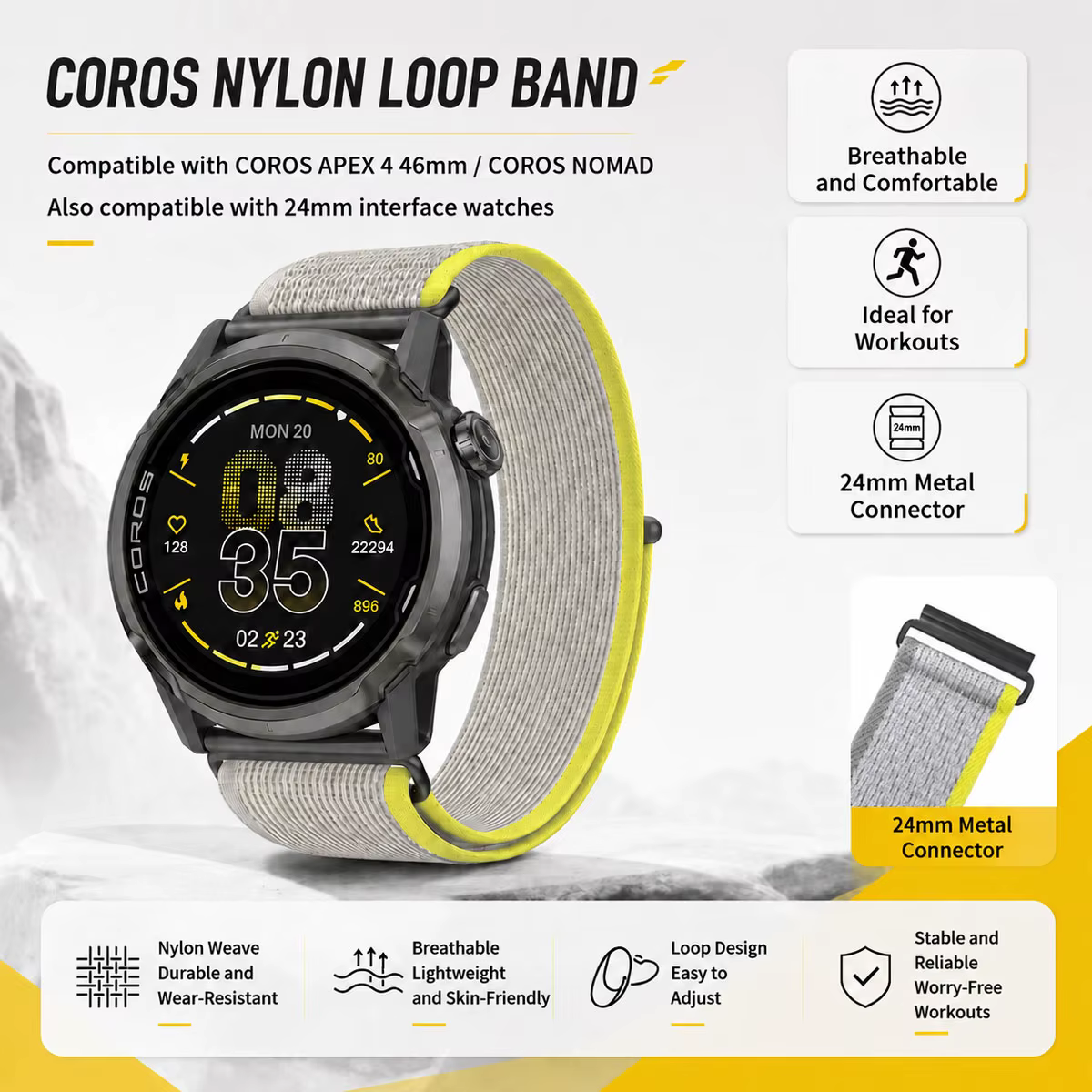 Compatible avec COROS NOMAD / APEX 4