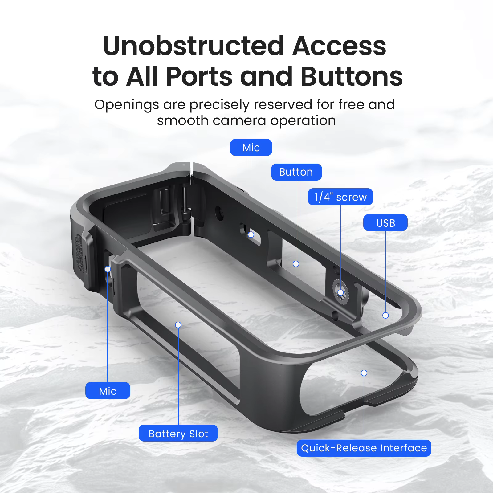Accessoire de protection multifonction anti-rayures pour caméra Insta360 X4 Air