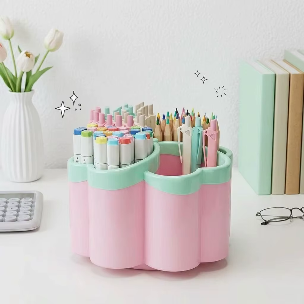 Nouvelle boîte de rangement de bureau avec 4 compartiments, organiseur pour le bureau, la papeterie et les articles divers