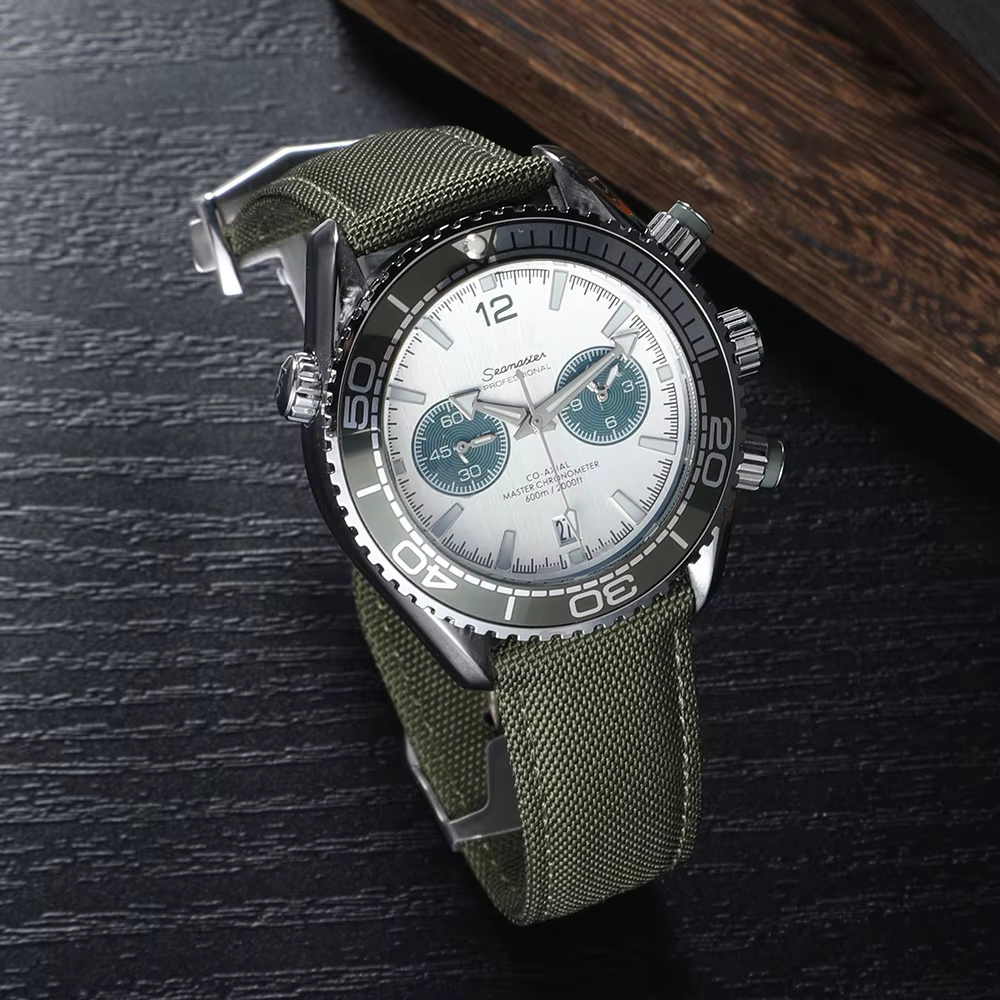 Bracelet de montre en tissu voile déployant 20mm 22mm