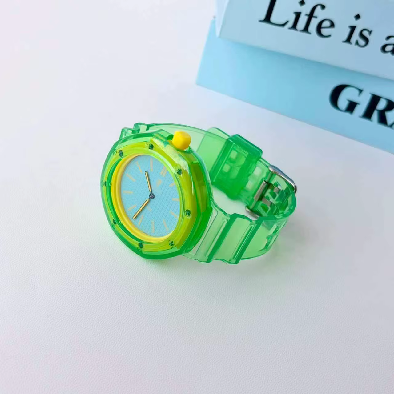 Bracelet de montre transparent pour Swatch x AP Royal Pop