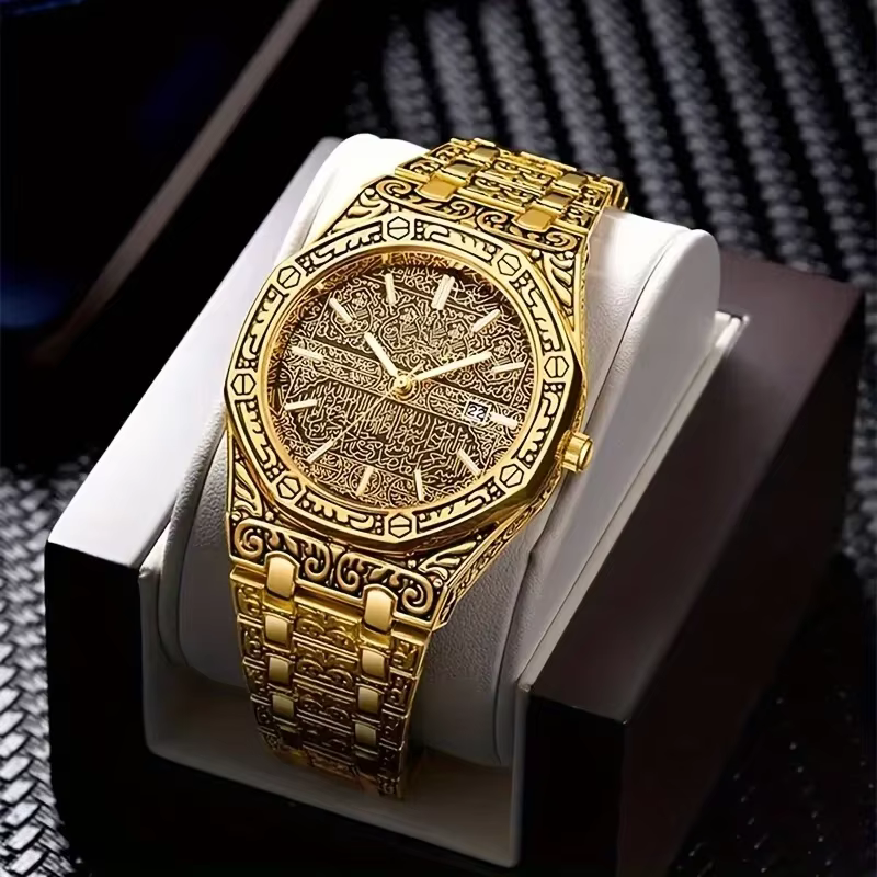 Montre d'affaires élégante vintage pour hommes, montre à la mode