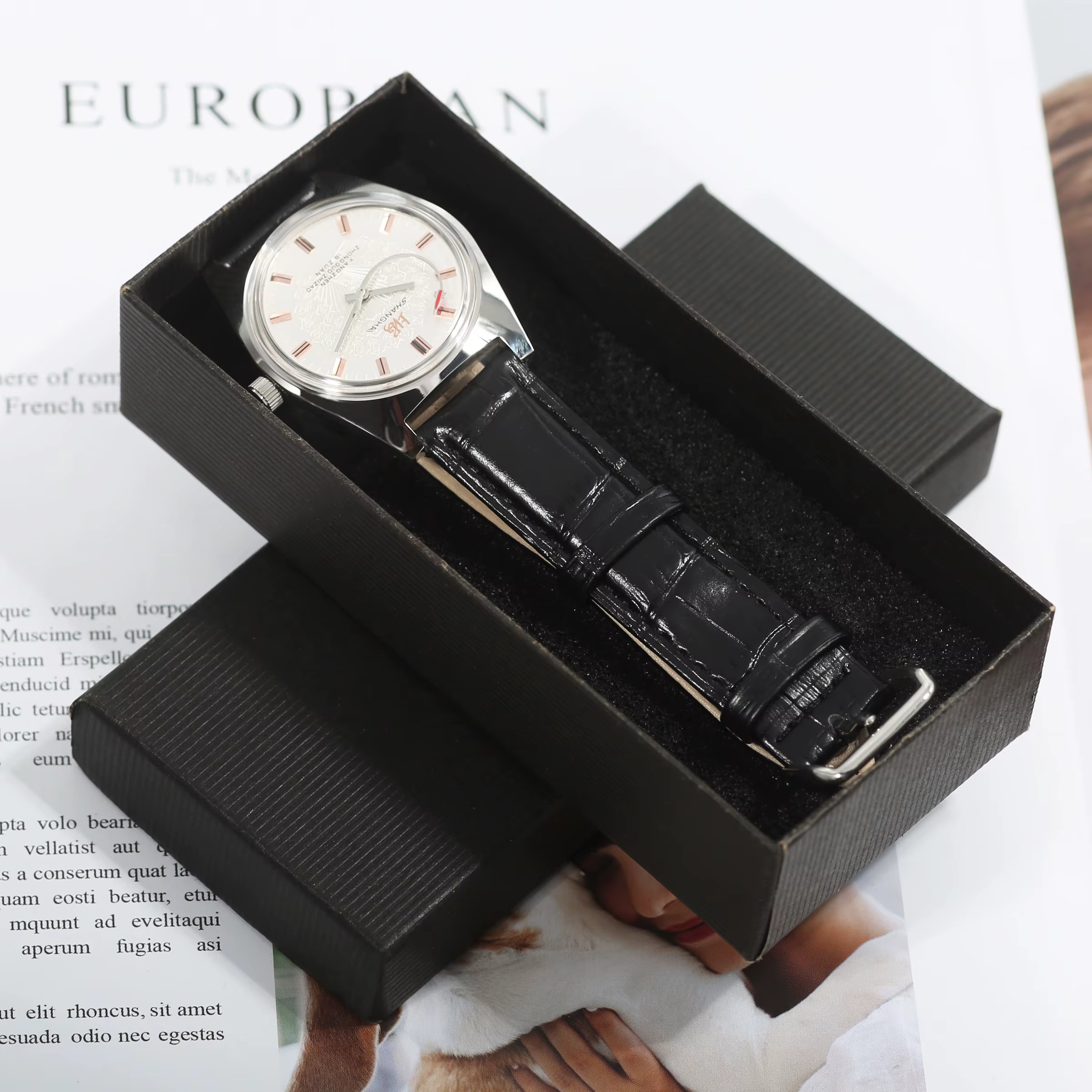 Montre mécanique pour homme 7120 36mm à remontage manuel étanche Shanghai Chine usage quotidien bureau cadeau anniversaire vacances vente en gros