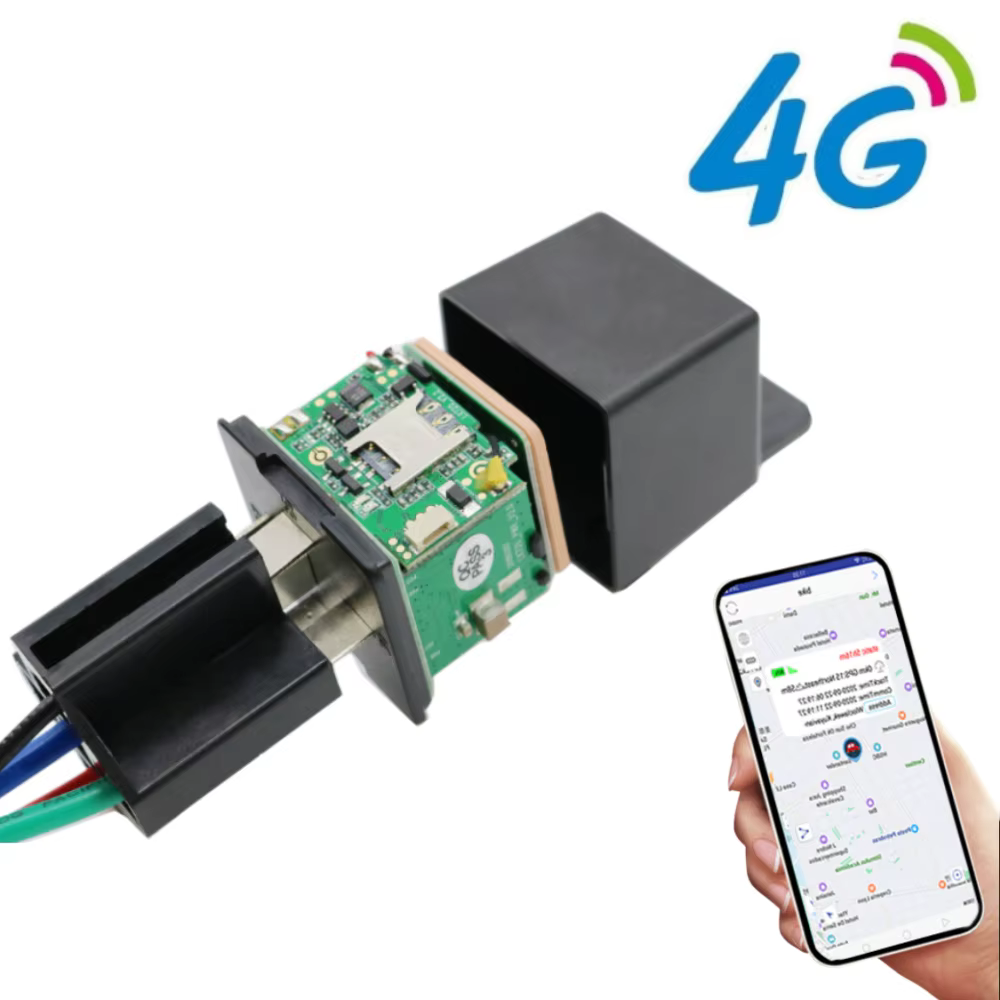 Traceur GPS 4G LTE pour voiture avec application gratuite, suivi en temps réel, détection ACC, coupure à distance du carburant et de l'alimentation pour camions, motos et gestion de flotte