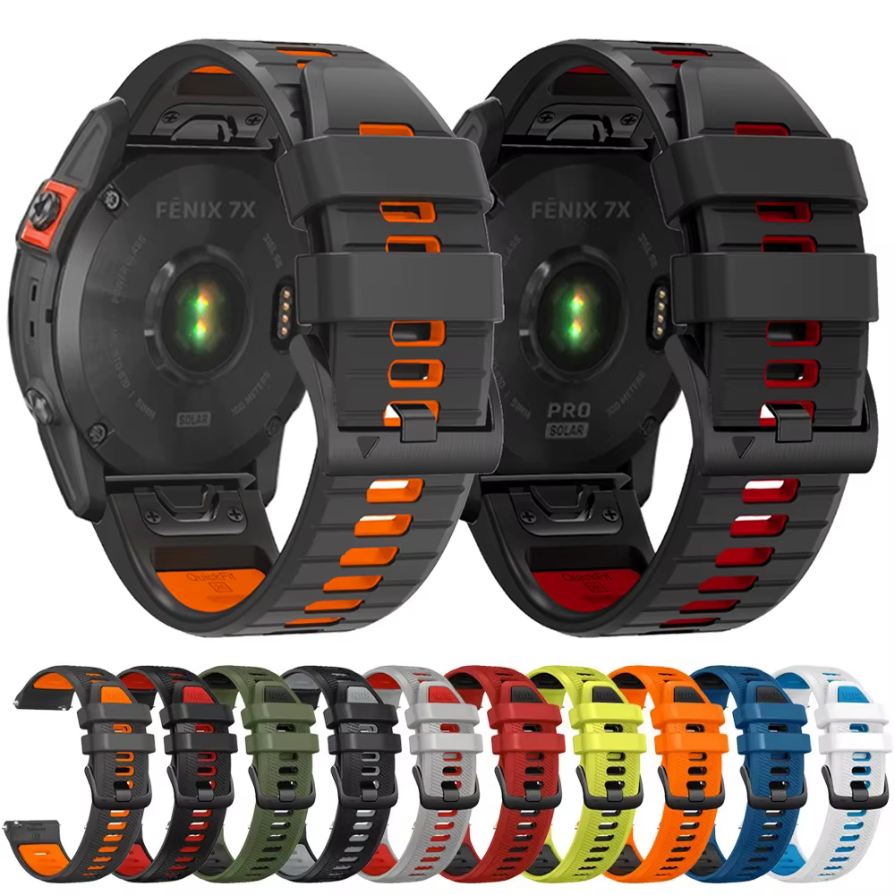 Bracelet de montre en Silicone 22 26MM