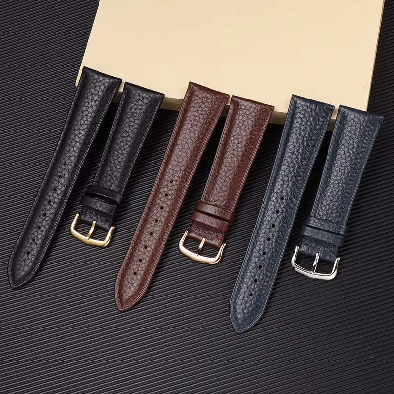 Bracelet de montre en cuir véritable