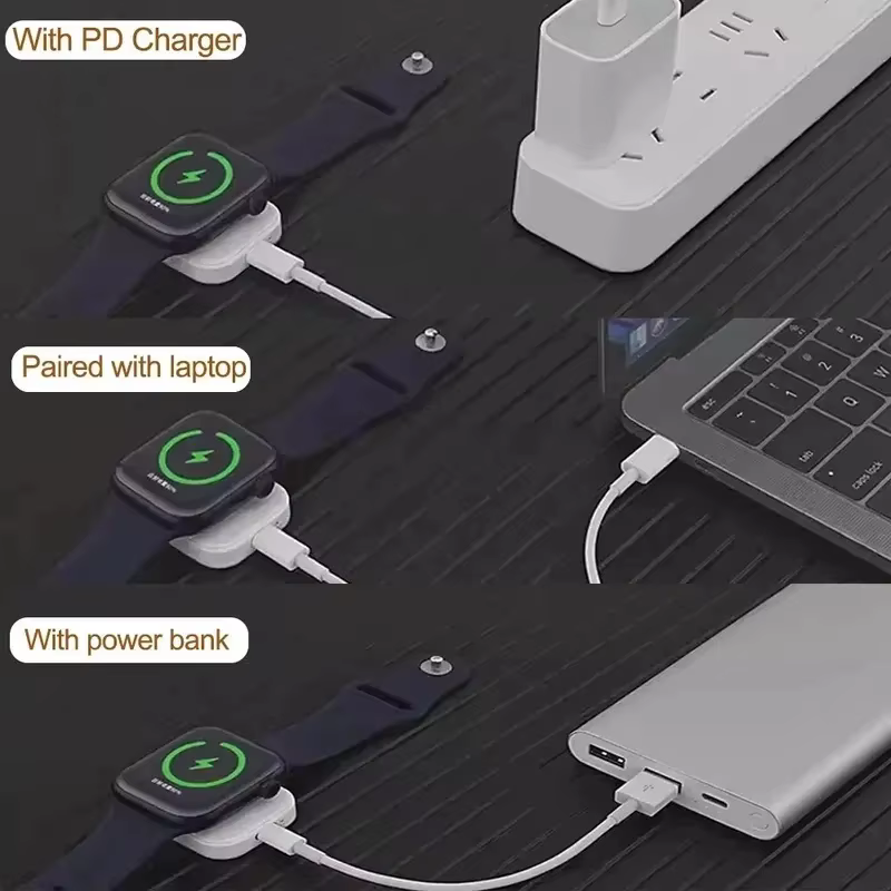 Chargeur magnétique rapide sans fil pour Apple Watch Ultra 3 2 1 Series 9 8 7 6 SE