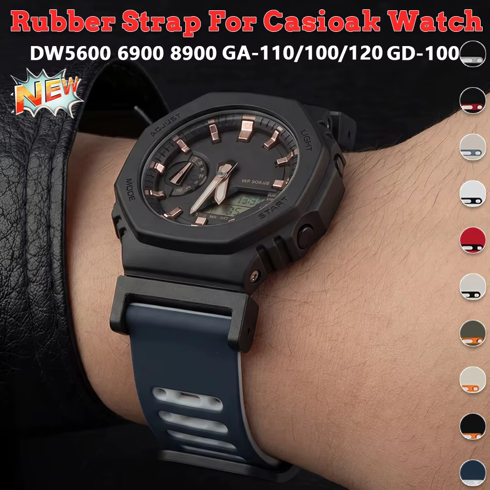 Bracelet en caoutchouc pour Casioak GA2100 GA-110/100/120 GD-100