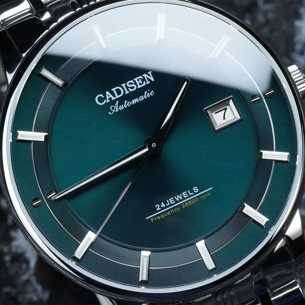 CADISEN – montre-bracelet automatique mécanique Ultra-mince pour hommes