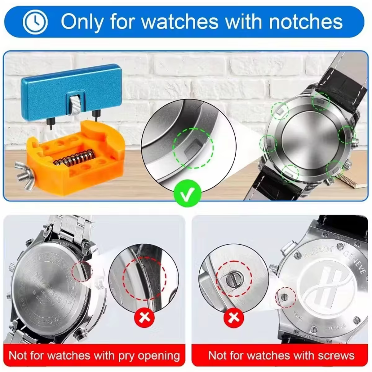 4 kits de remplacement de piles de montre professionnels