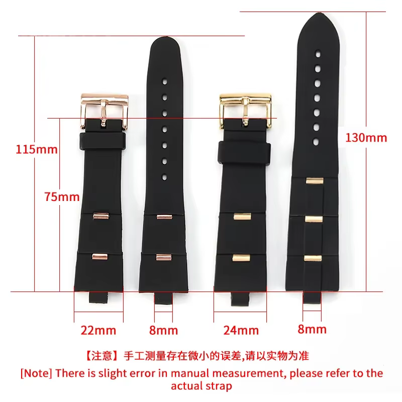 Pour bracelet de montre en caoutchouc Bulgari avec Interface convexe accessoires