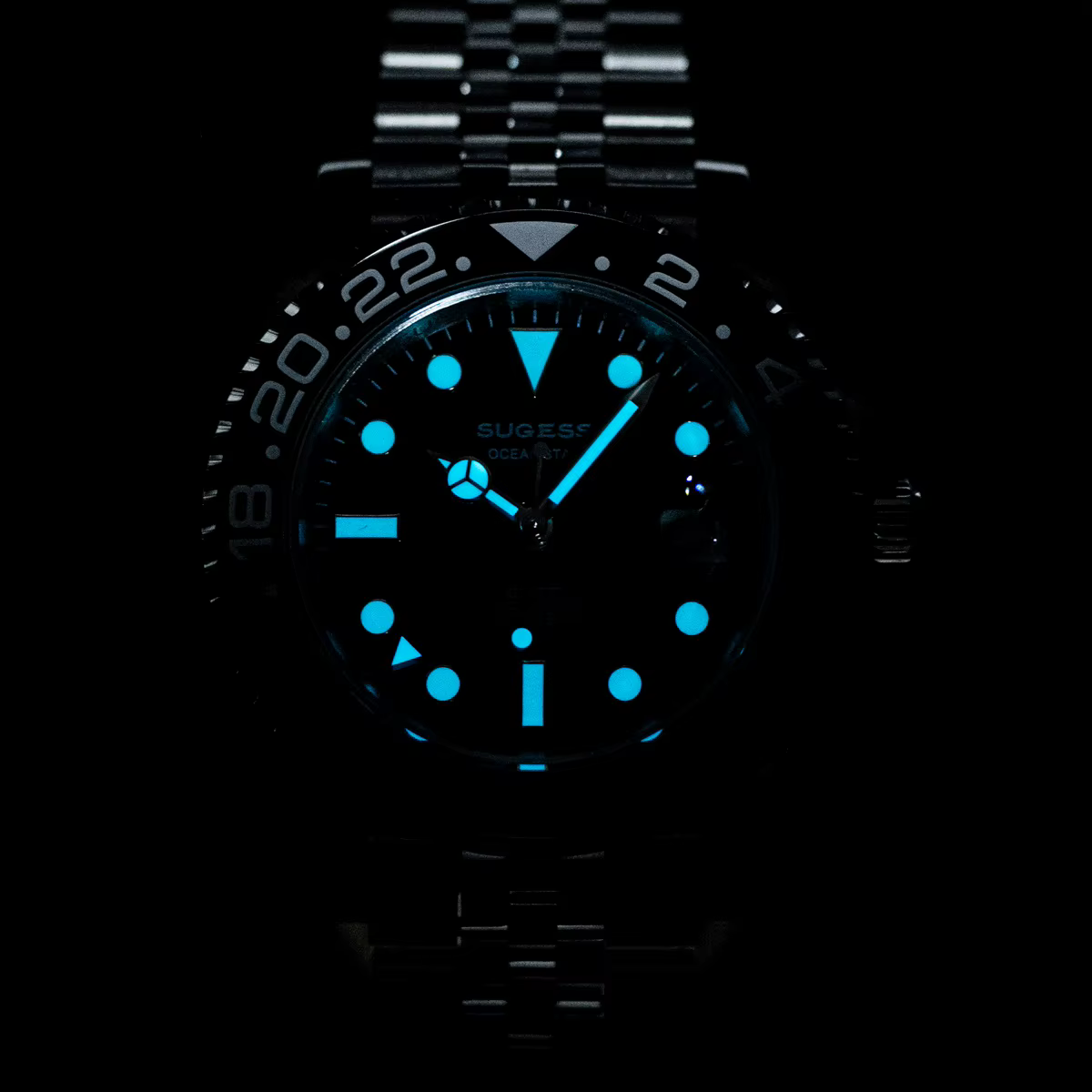 Sugess GMT – montre de plongée pour hommes